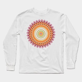 Orange Spice Mandala Long Sleeve T-Shirt